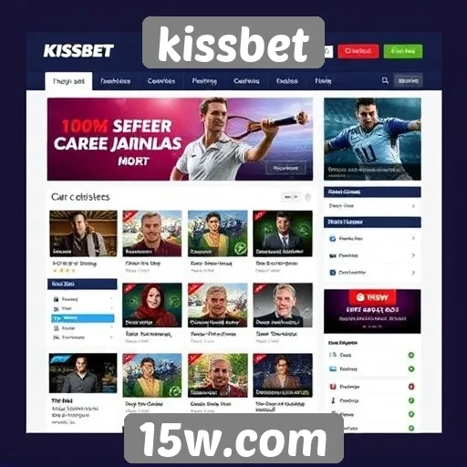 Análise da interface do usuário do site kissbet